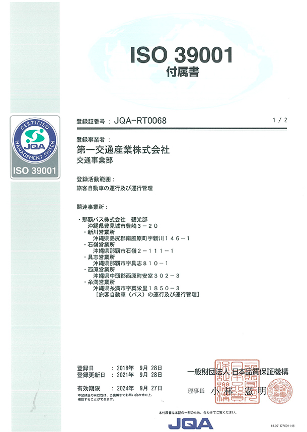 ISO 39001 付属書1